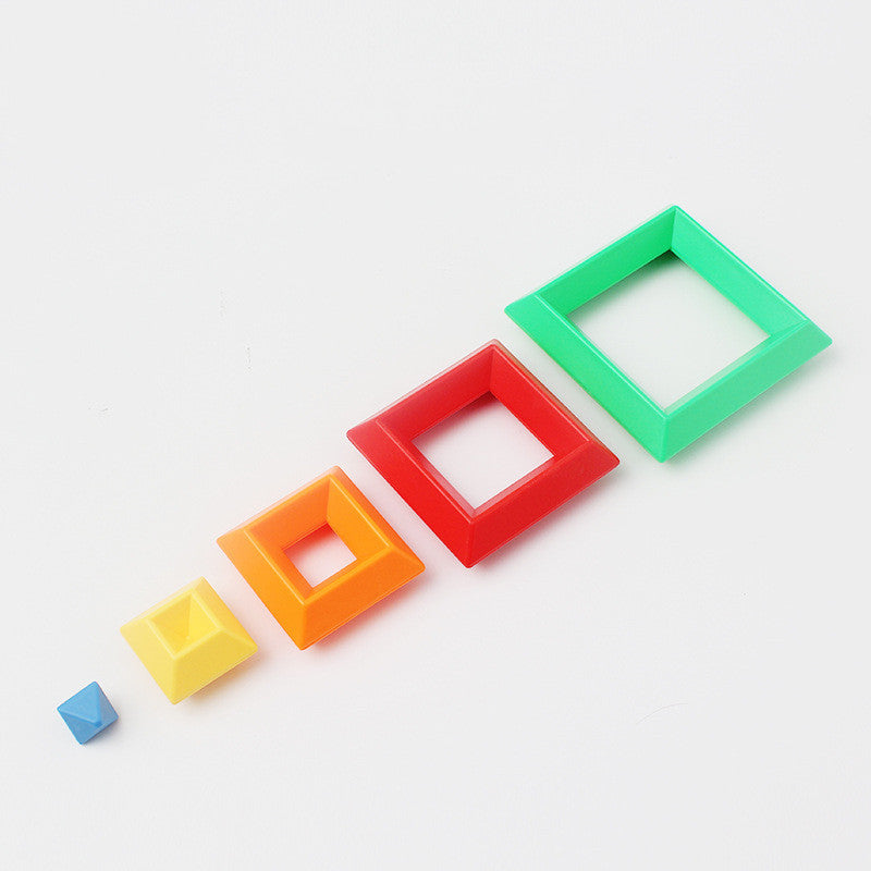 Kids Montessori Rainbow Blocks