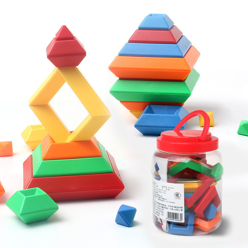 Kids Montessori Rainbow Blocks