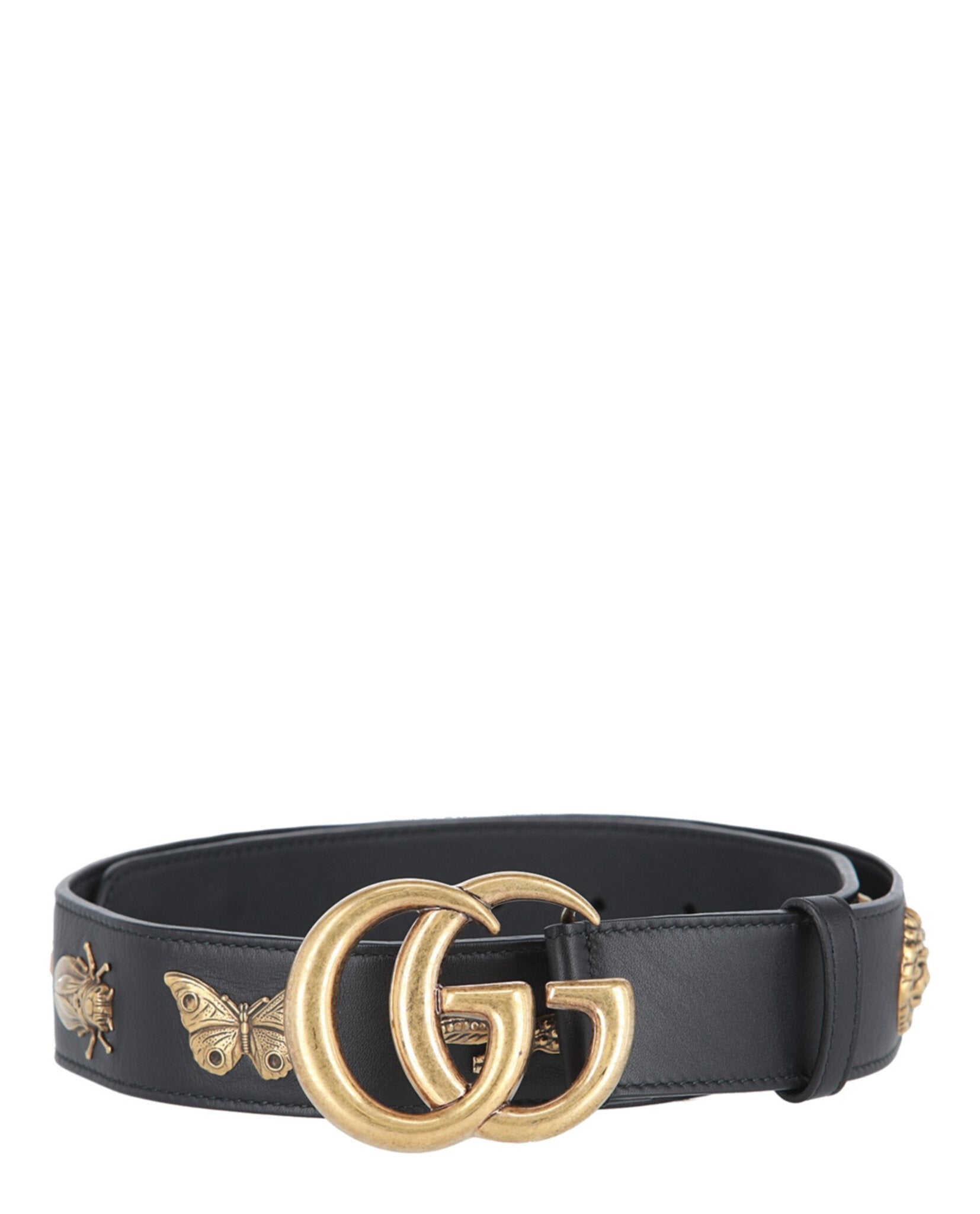 Embellished GG Leather Belt