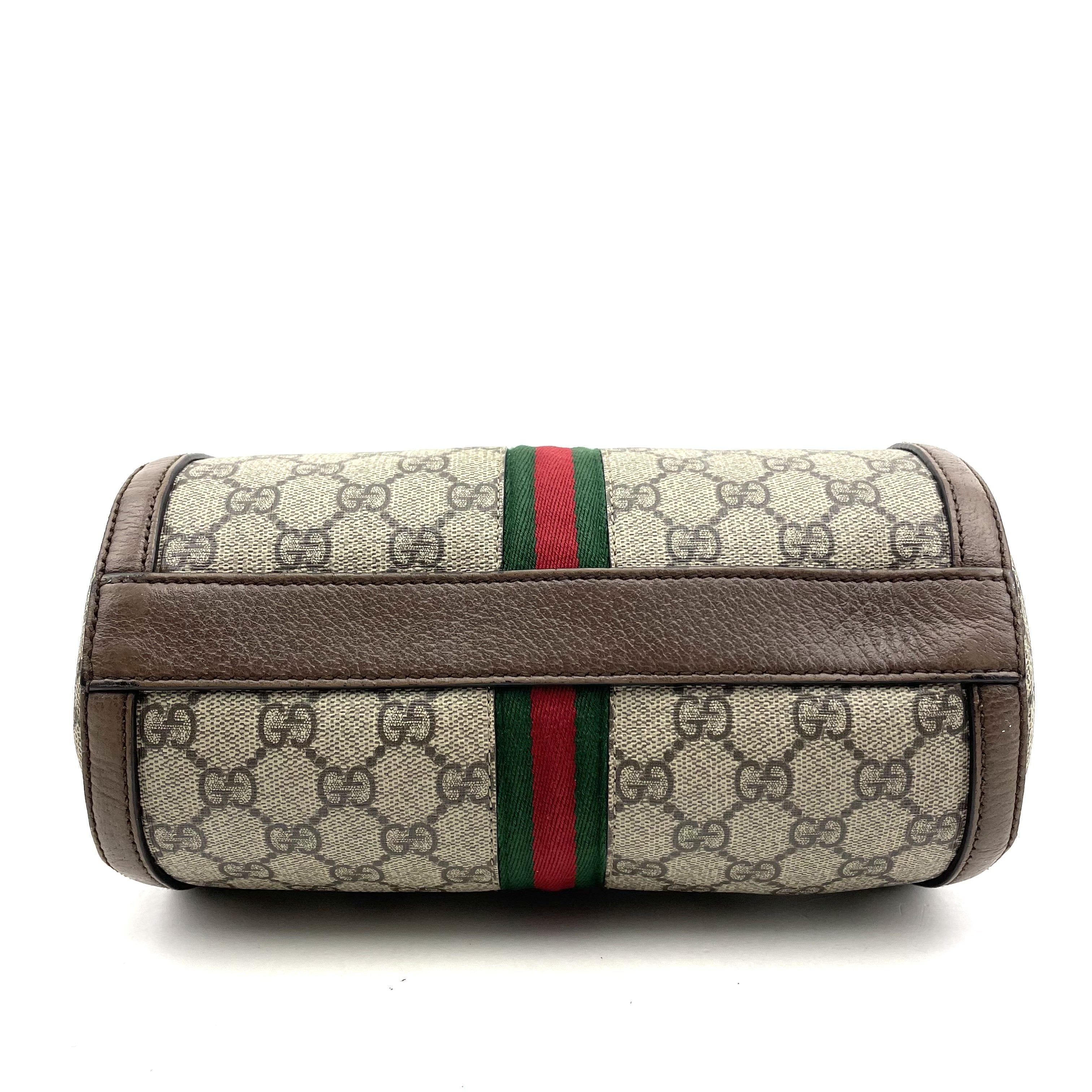 GUCCI Small GG Supreme Ophidia Boston Bag