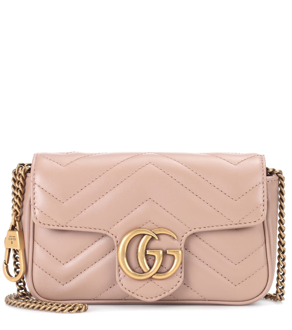 Gg Marmont Super Mini Shoulder Bag Rose