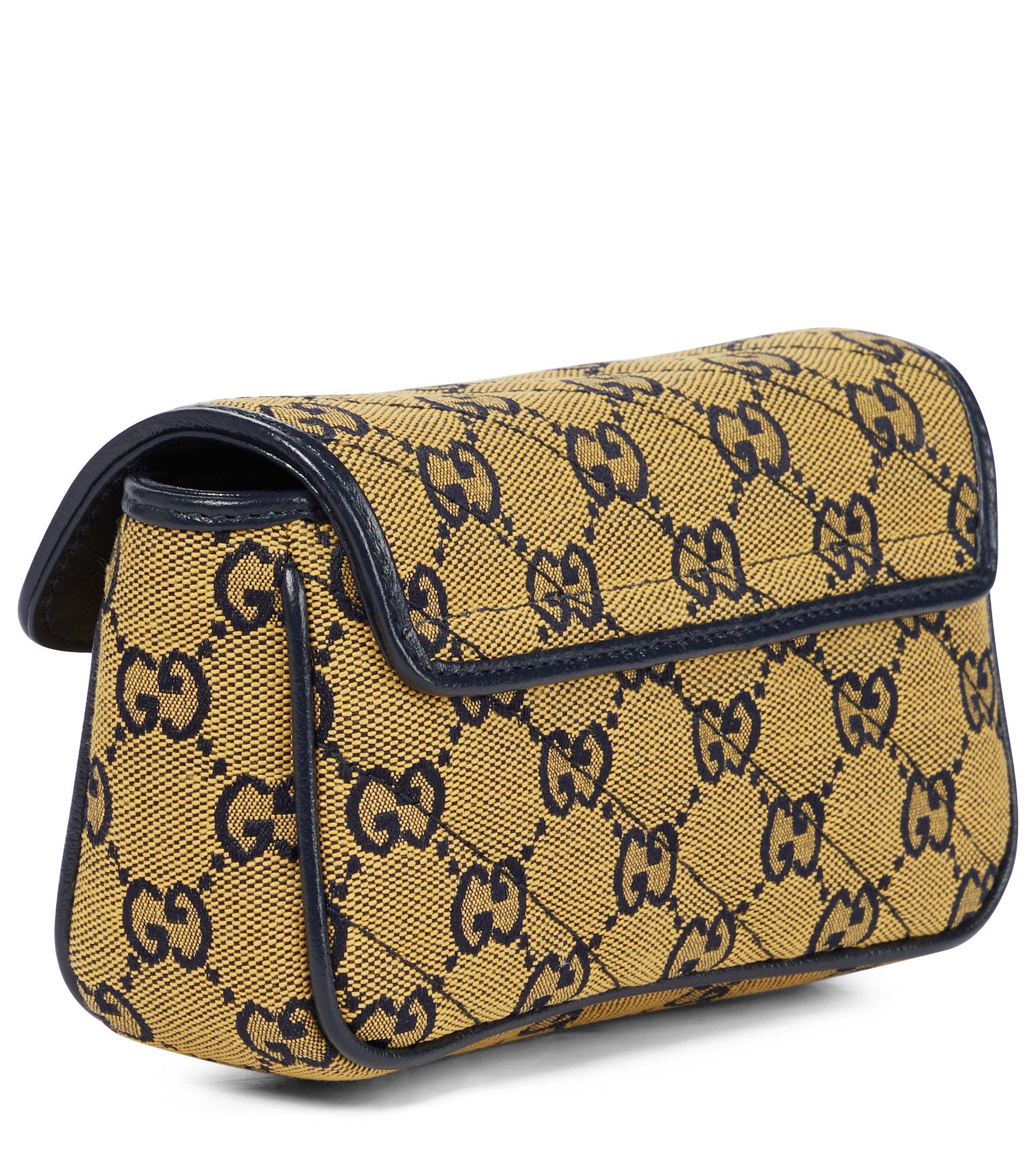 Gg Marmont Super Mini Shoulder Bag Yellow