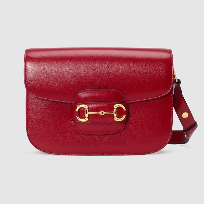 Gucci Horsebit 1955 shoulder bag Red leather