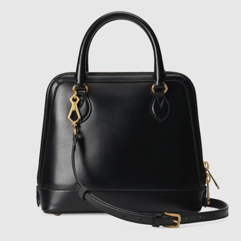 Gucci Horsebit 1955 Small Top Handle Bag Black Leather