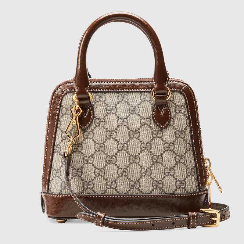 Gucci Horsebit 1955 mini top handle bag Dark Brown leather