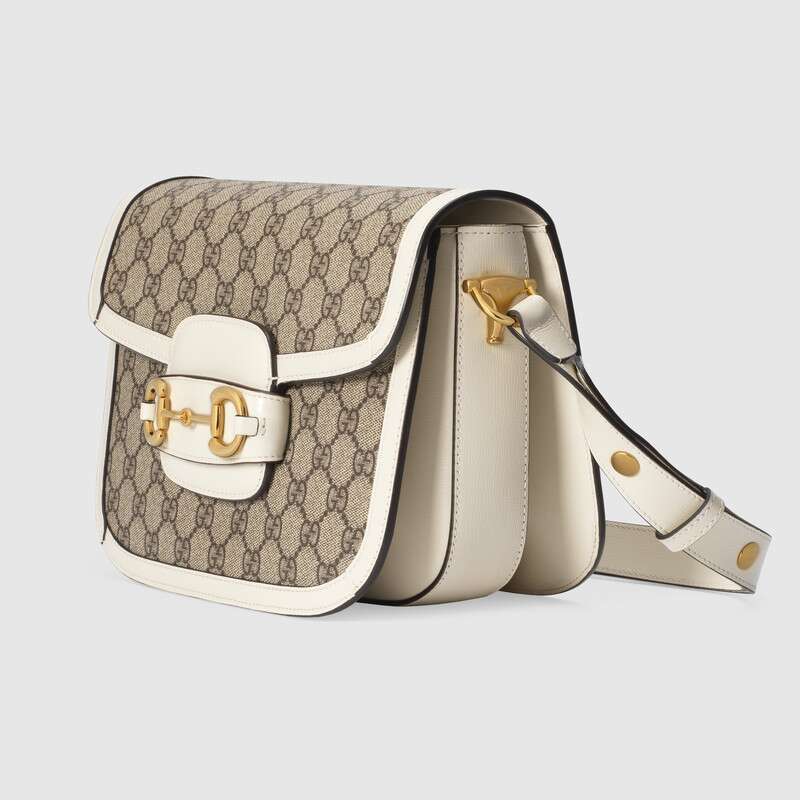 Gucci Horsebit 1955 small shoulder bag White leather