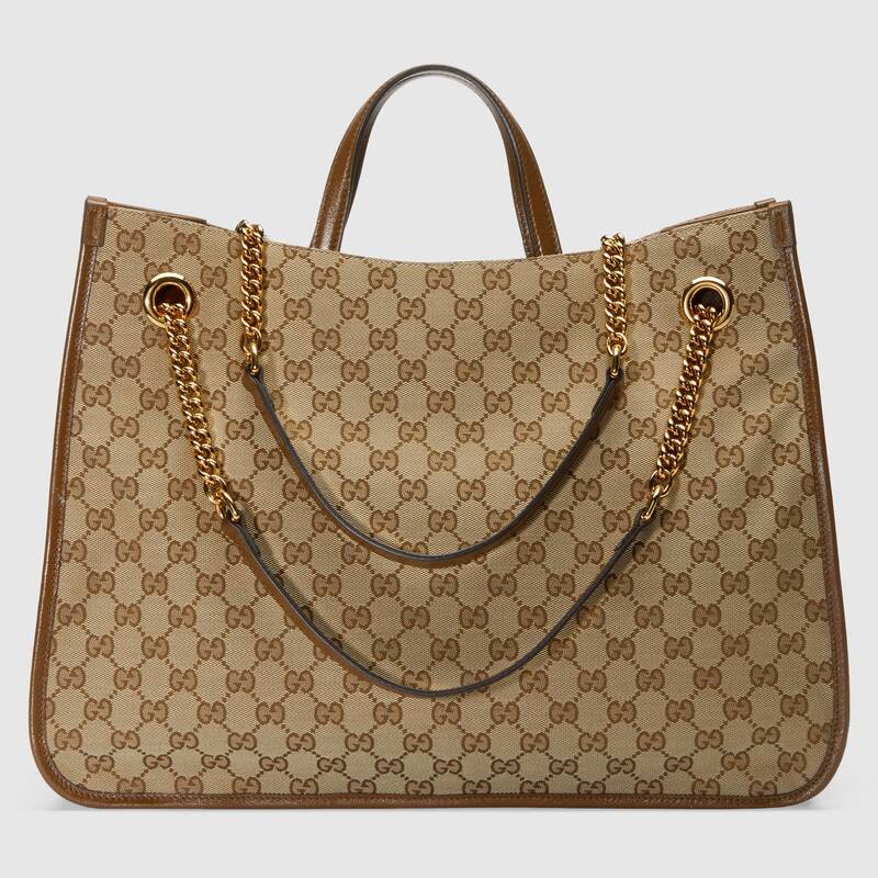 Gucci Horsebit 1955 large tote bag Brown leather