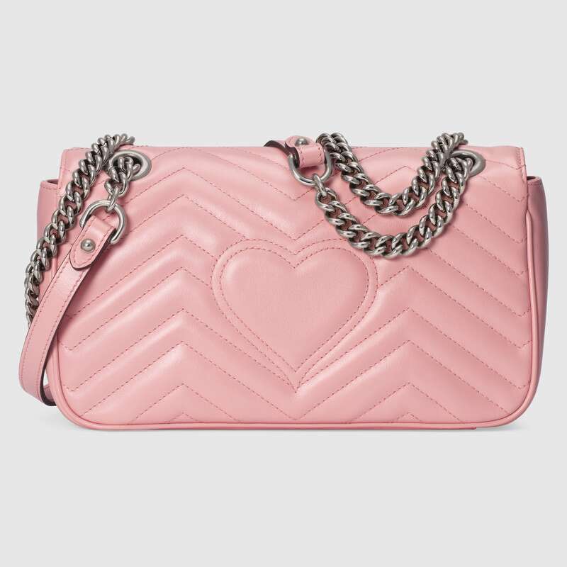 GG Marmont small shoulder bag Pastel pink