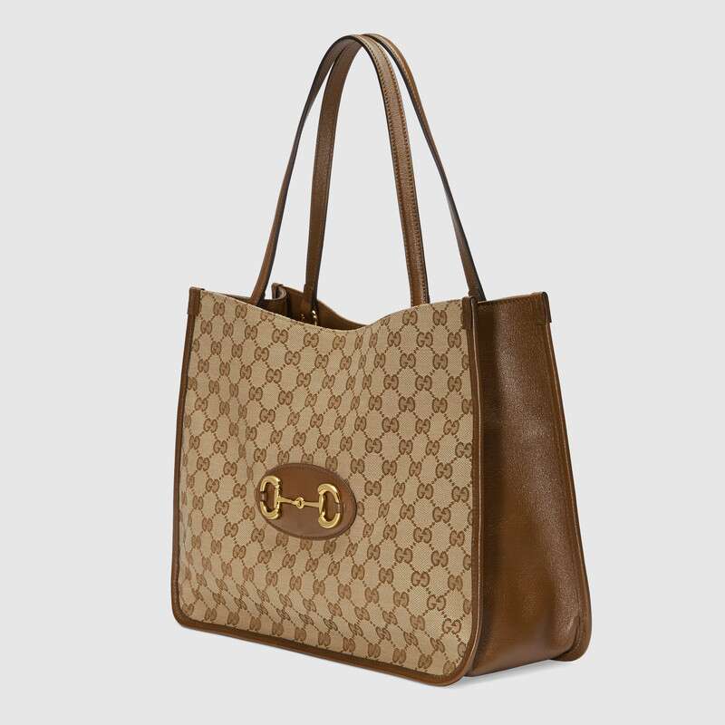 Gucci Horsebit 1955 Tote Bag Brown Leather