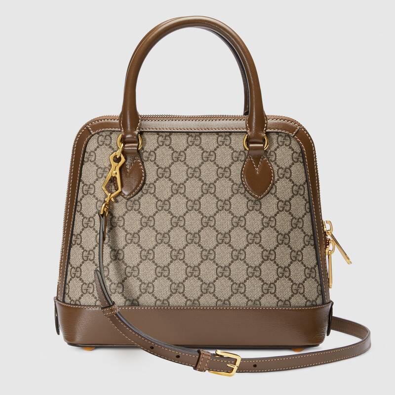 Gucci Horsebit 1955 Small Top Handle Bag Brown Leather