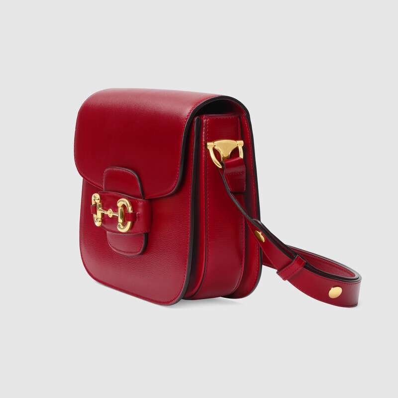 Gucci Horsebit 1955 shoulder bag Red leather