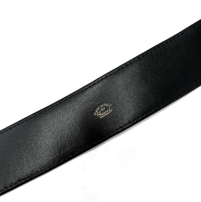 Gucci Black Calfskin Double G 75 30 Belt Waist Belt