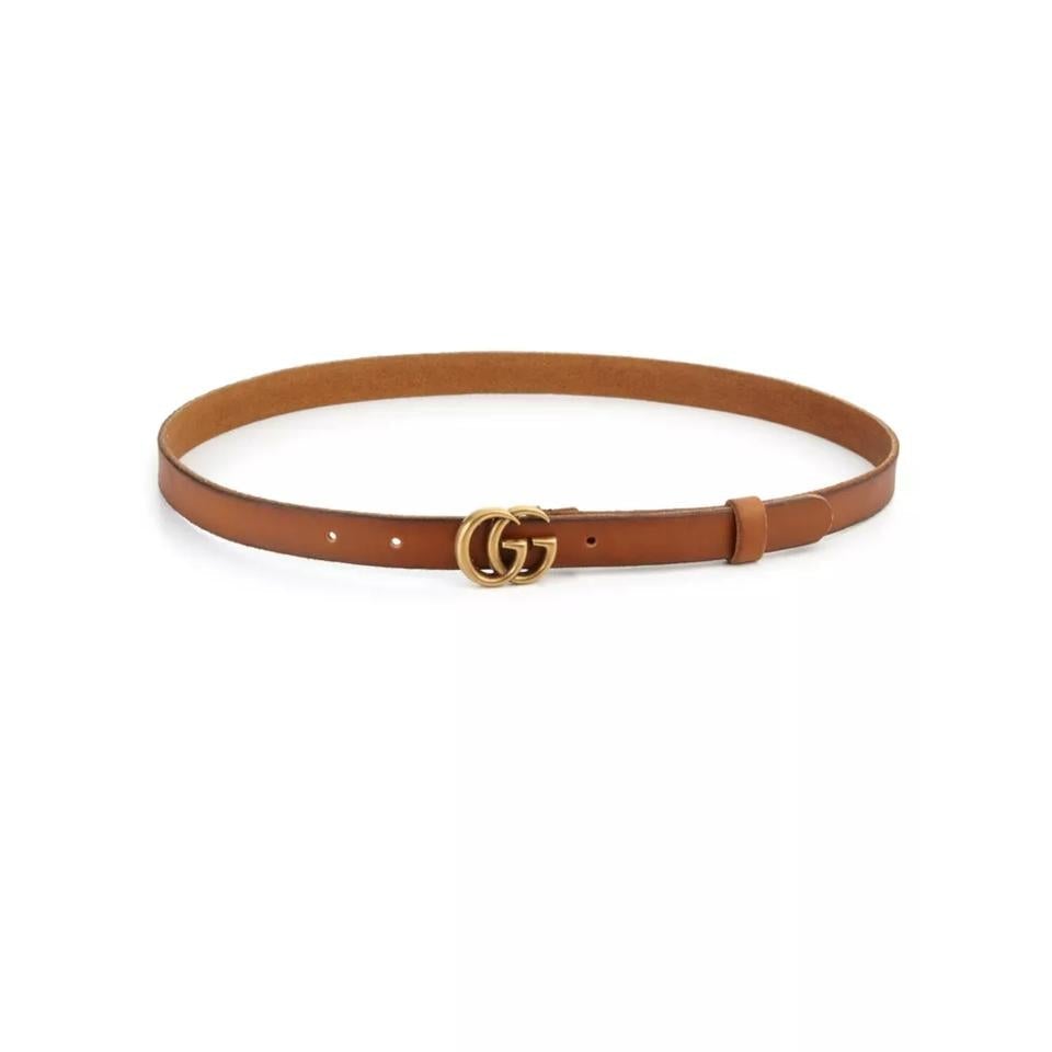 Gucci Brown Faded Calfskin Double G 70 28 Belt