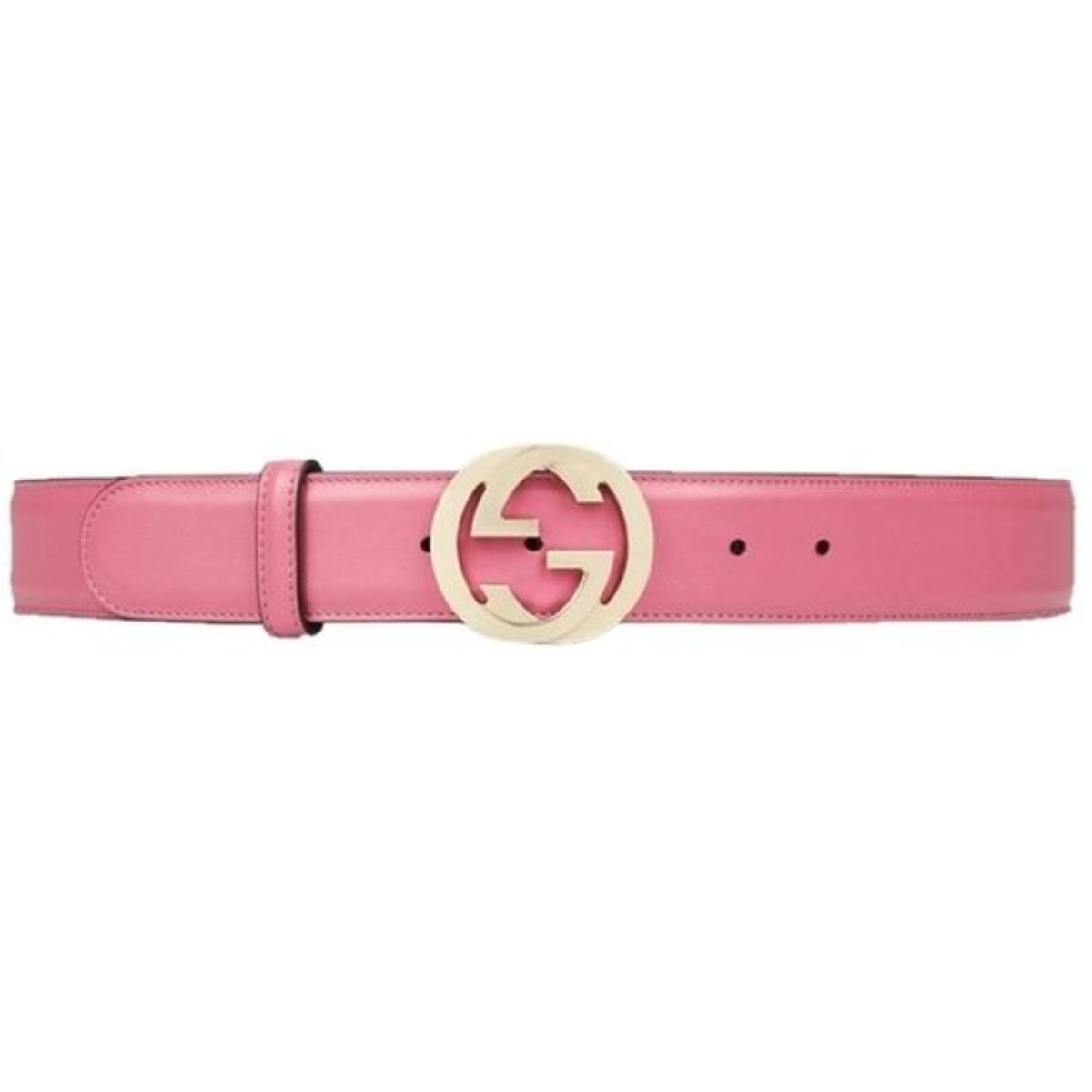 Gucci Interlocking G Buckle Pink Magenta Leather Belt 546386 90/36