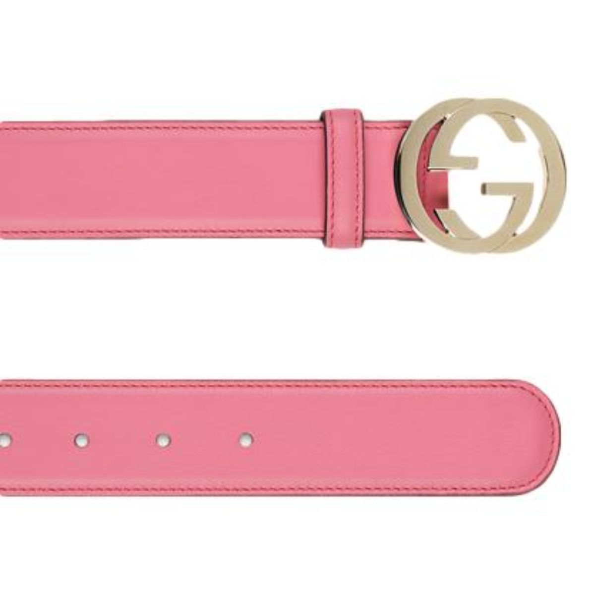 Gucci Interlocking G Buckle Pink Magenta Leather Belt 546386 90/36