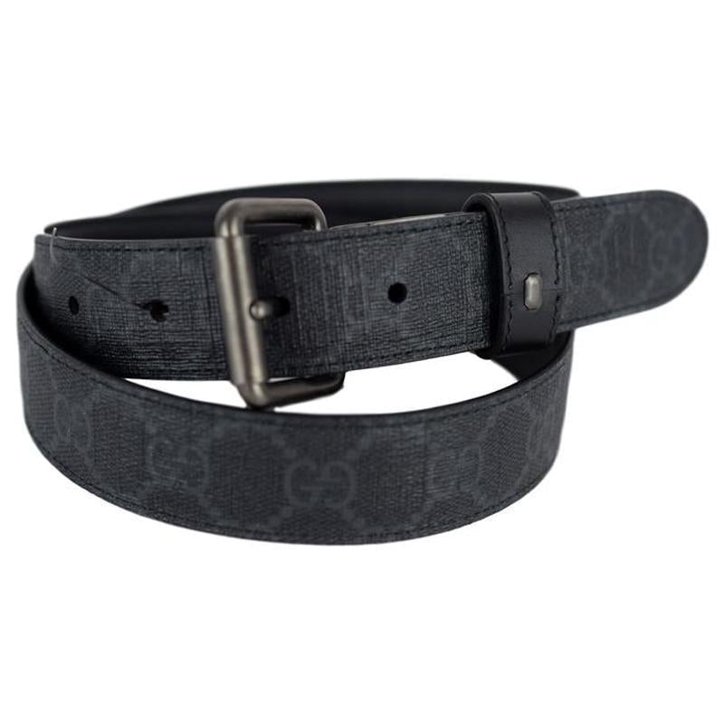 Gucci Men's GG Supreme Reversible Belt 387035 Size: 34