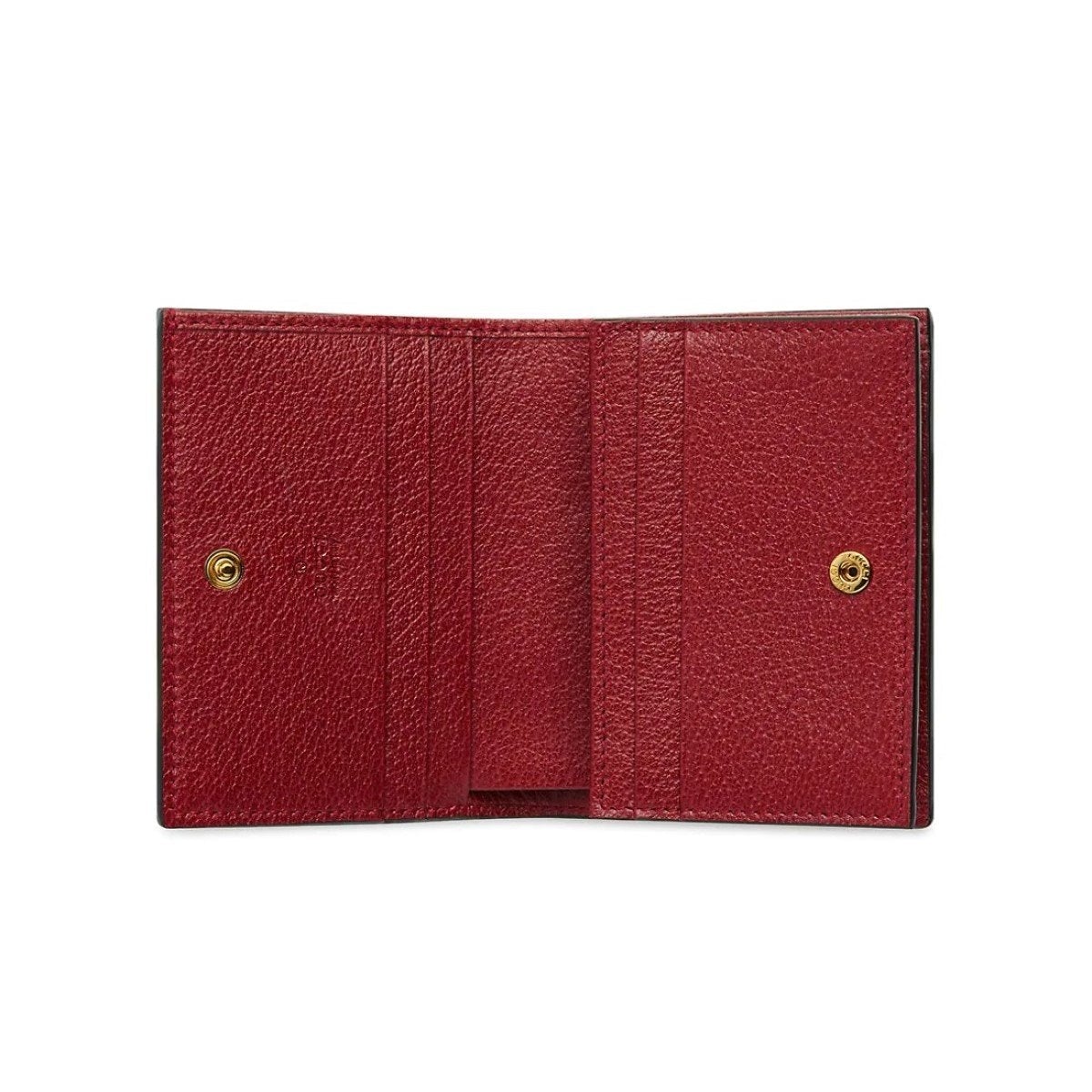 Gucci Ophidia Red Supreme Coated Canvas Gg Floral Wallet Bifold Wallet 523155