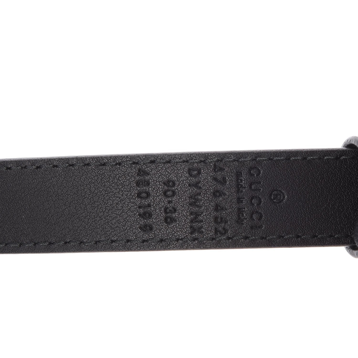 Gucci Queen Margaret Bee Belt Calfskin 95 38 Black 476452