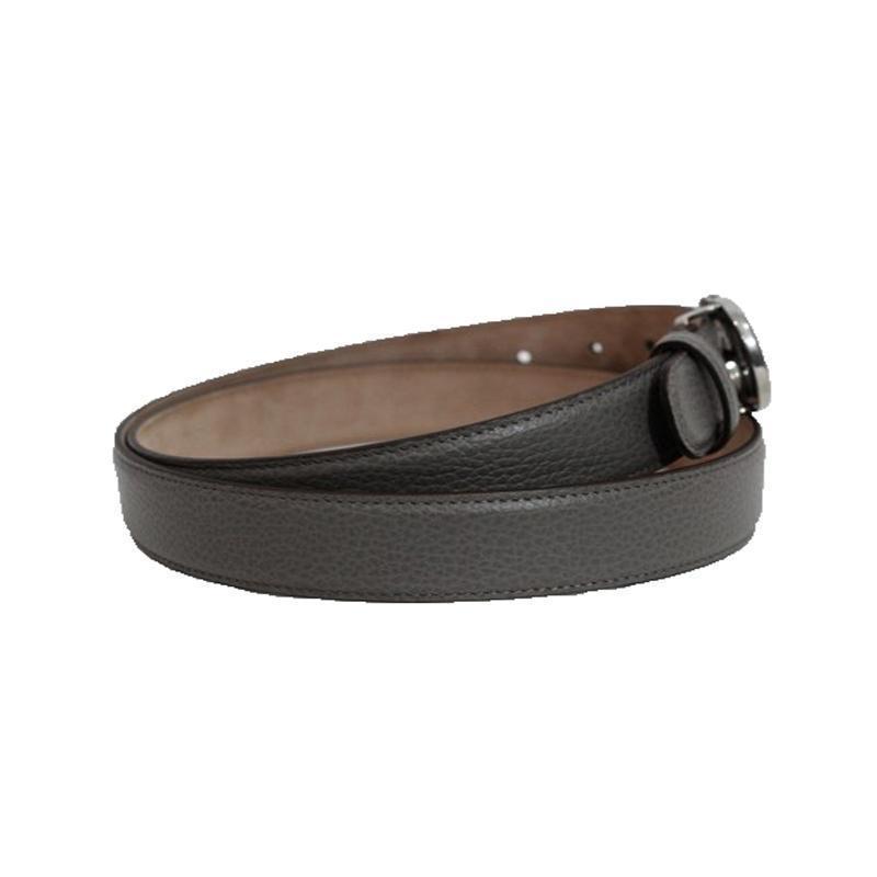 Gucci Unisex GG Gray Leather Belt 295704 Size: 36