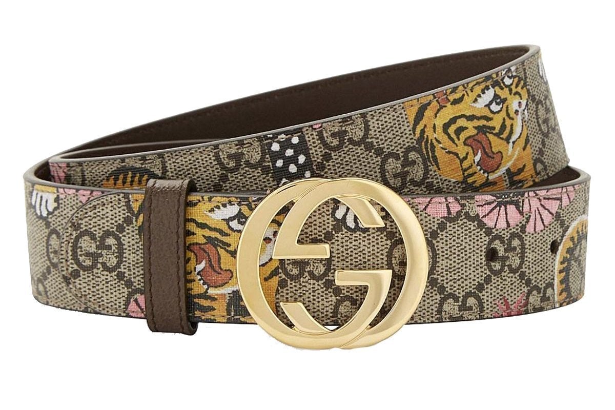 Gucci Women's GG Supreme St. Bengal Belt Size 85/34 370543