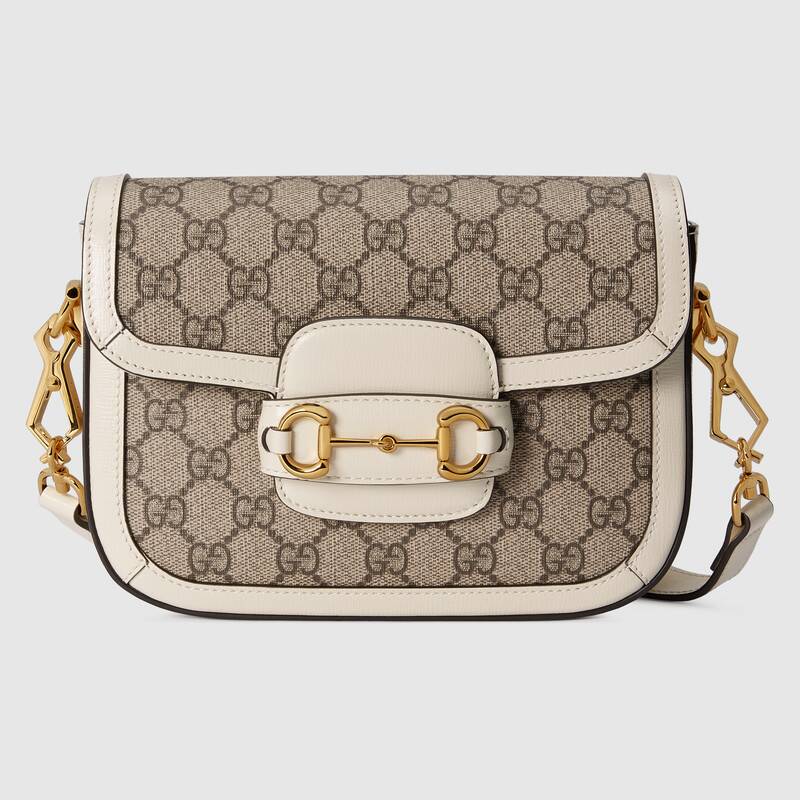 Gucci Horsebit 1955 mini bag white leather