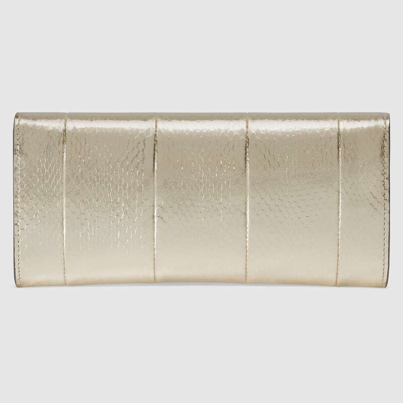 Broadway snakeskin clutch with Double G Silver snakeskin