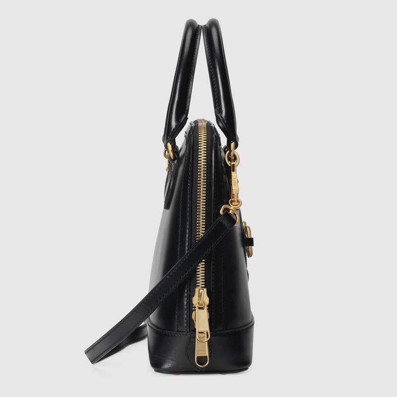 Gucci Horsebit 1955 Small Top Handle Bag Black Leather