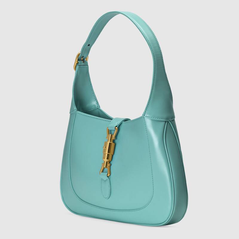 Jackie 1961 small shoulder bag Light blue leather