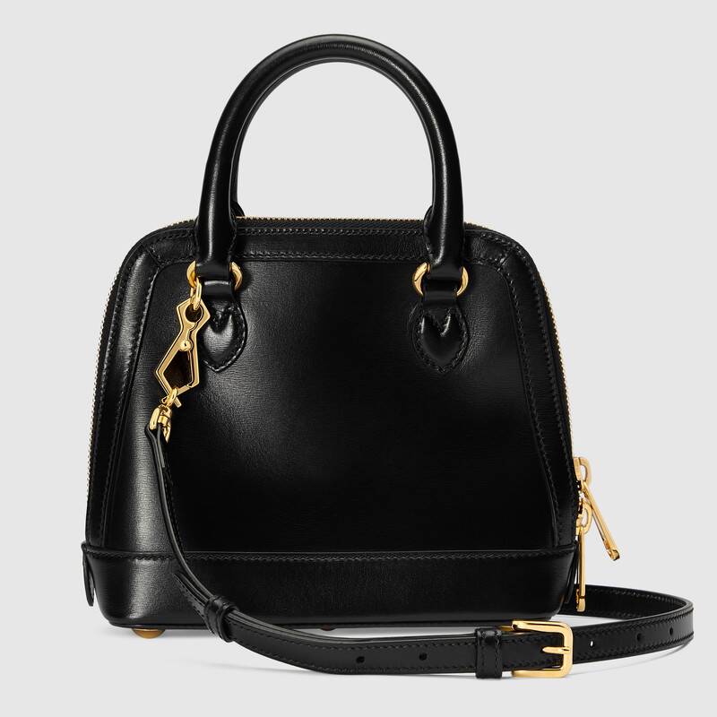 Gucci Horsebit 1955 mini top handle bag Black leather