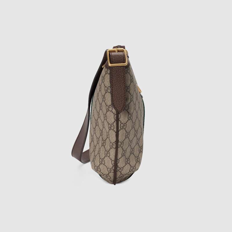 Ophidia GG small shoulder bag Brown leather