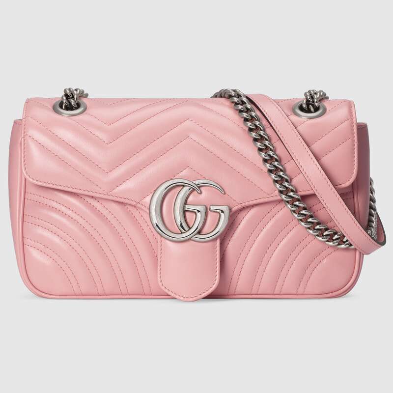 GG Marmont small shoulder bag Pastel pink