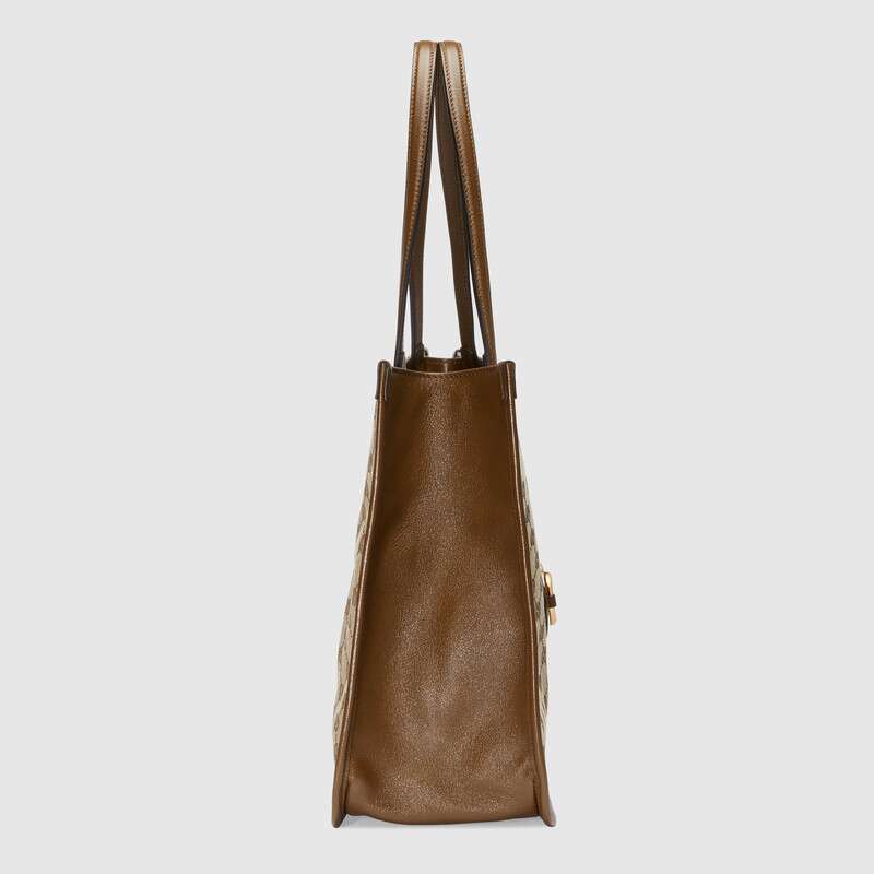 Gucci Horsebit 1955 Tote Bag Brown Leather